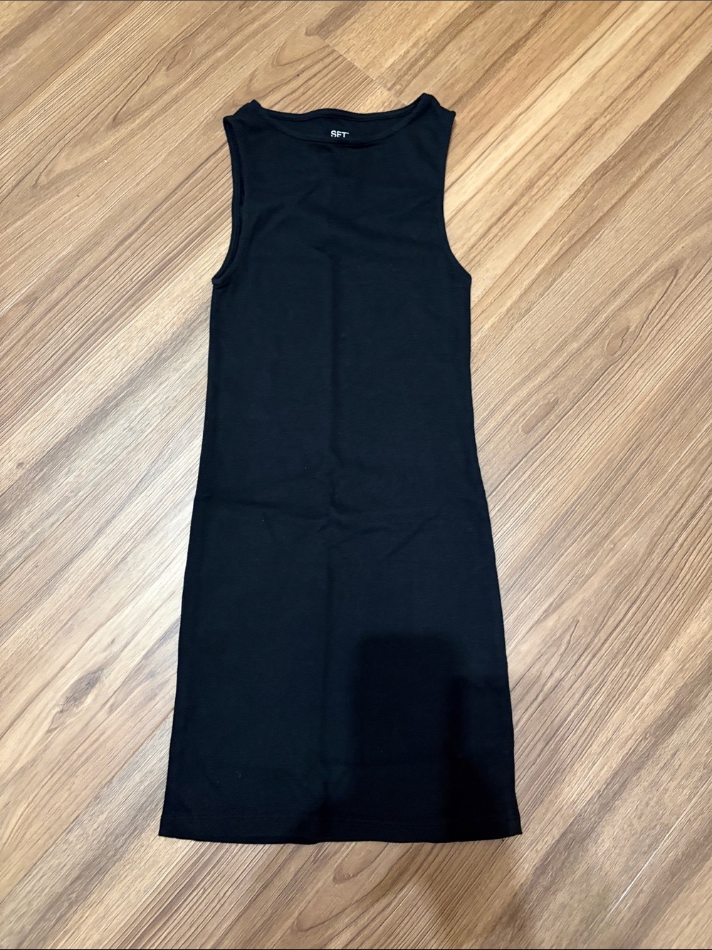 SET Active Black Sleeveless Midi Dress